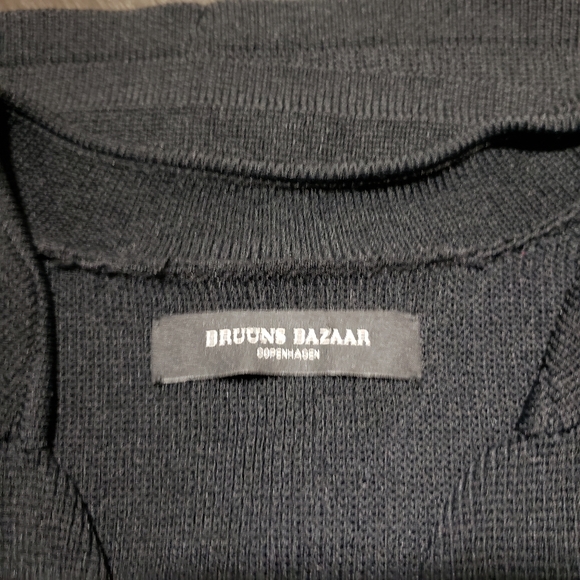 Bruuns Bazaar Black Midi Fitted Sweater Dress - Picture 4 of 7